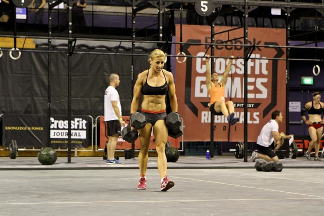 Brown During the Final Workout at the Regionals