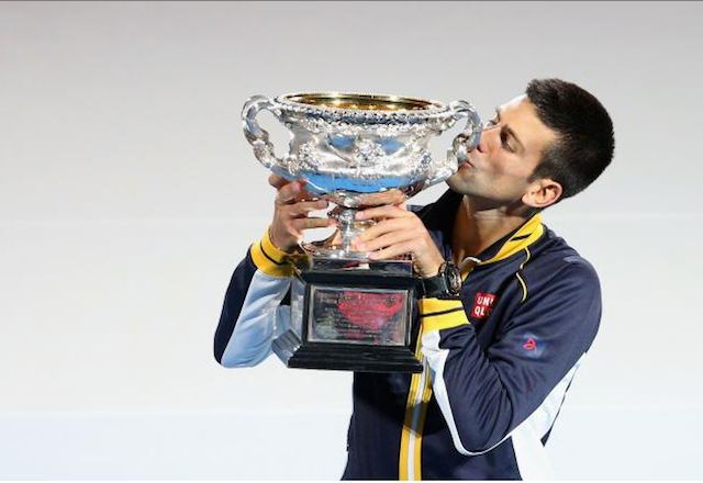Novak Djokovic wining 2013 Australian Open