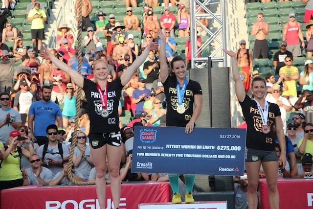 Camille Leblanc Bazinet 2014 CrossFit Games Podium