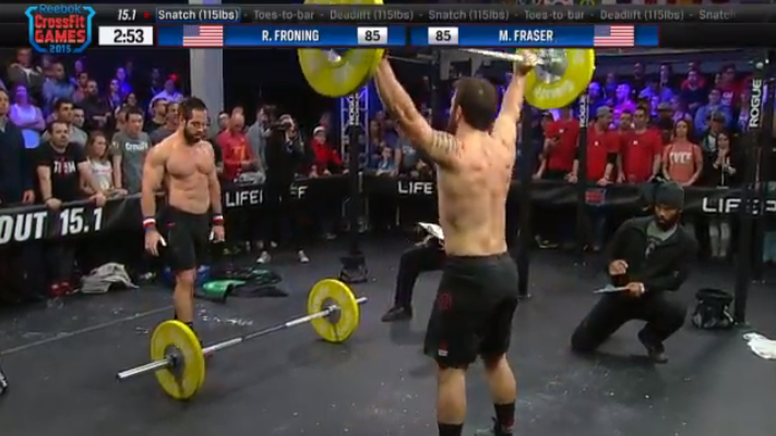 Rich Froning Defeats Mat Fraser in 15.1