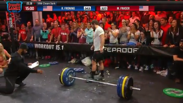 Rich Froning Defeats Mat Fraser in 15.1