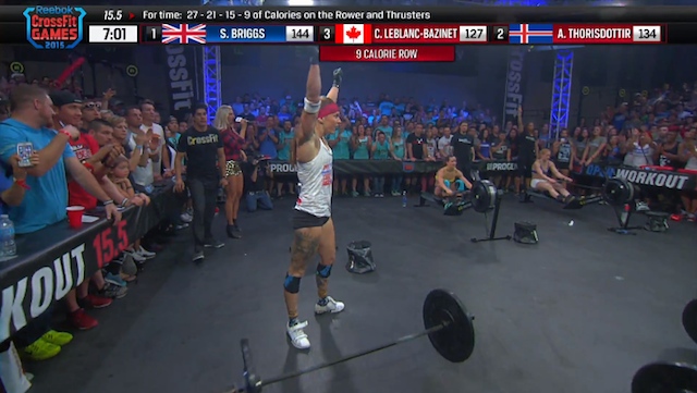 CrossFit Open 15.5 results sam briggs briggs defeats thorisdottir