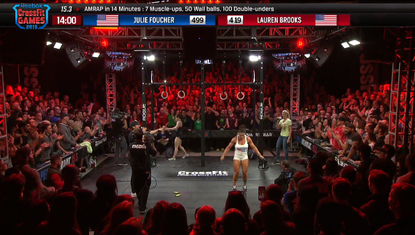 Julie Foucher defeats Brooks in 15.3