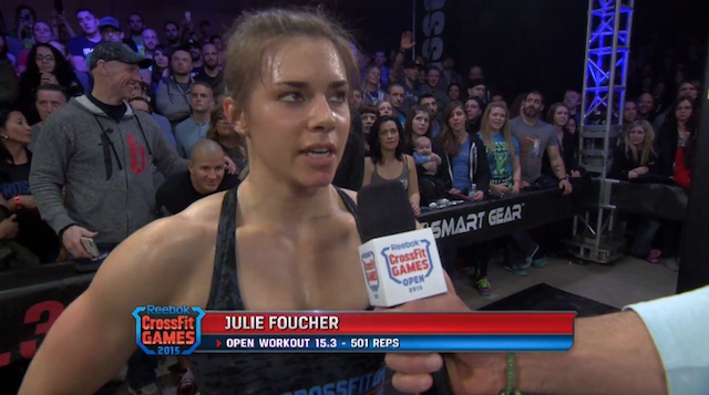 Julie Foucher defeats Brooks in 15.3