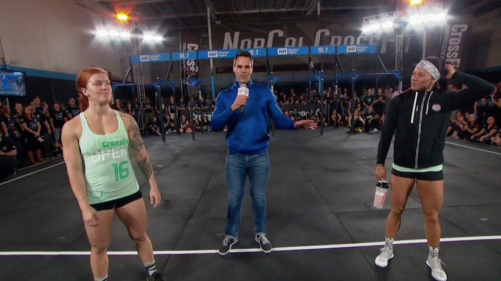 Emily Abbott defeats Chyna Cho in crossfit open 16.1