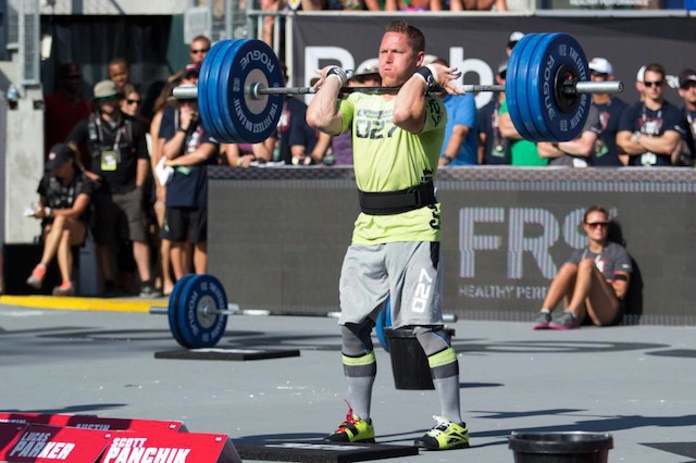 Matt Chan During the 'Clean Ladder' at the 2012 CrossFit Games