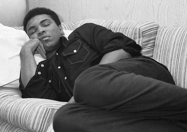 Muhammad Ali Sleeping