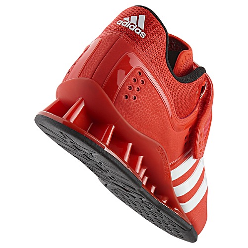 red adipower weightlifting shoes