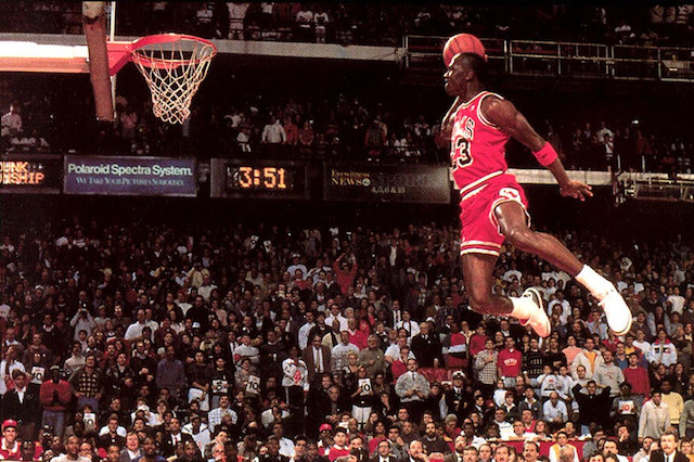 michael jordan mid air