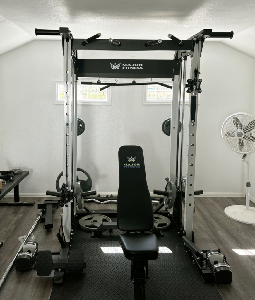 squat rack bench rig home gym