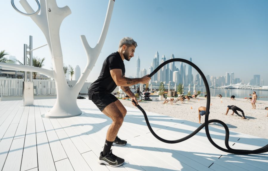 five palm coolest outdoor gym dubai