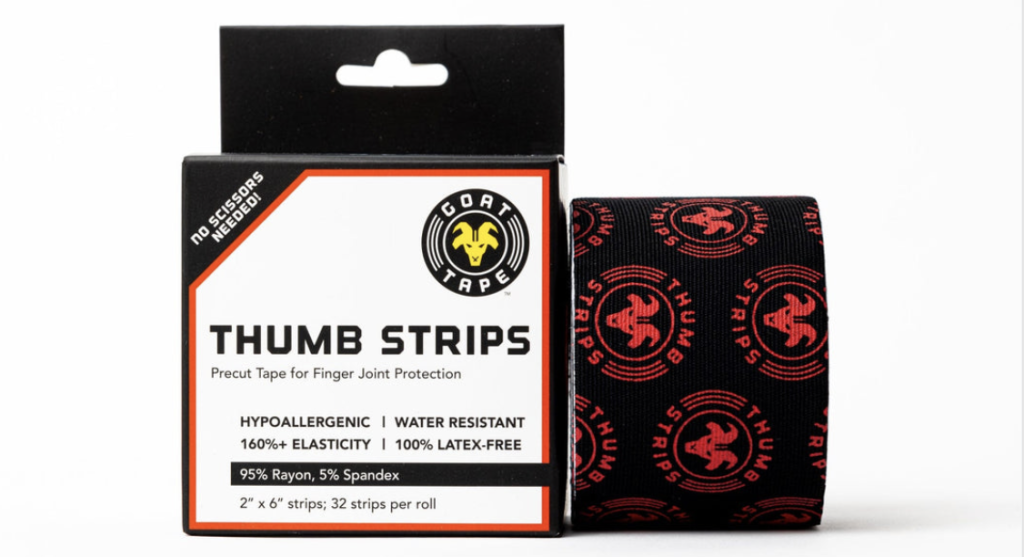 review goat tape thumb strips 